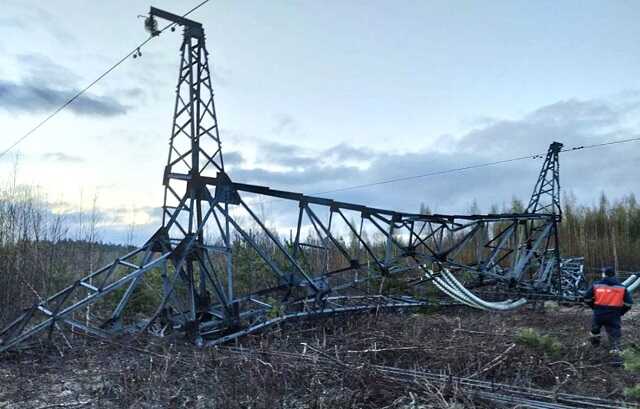 На месте подрыва опоры ЛЭП в Ленобласти нашли еще три взрывных устройства